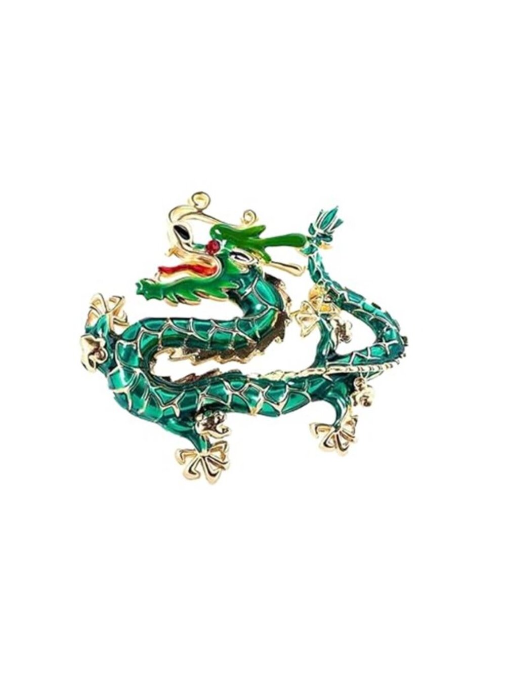 Vintage Cartoon Flying Dragon Brooch for Women Colorful Enamel Animal Pin Party